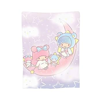 Amazon｜リトルツインスターズ キキララ 毛布 かわいい ひざ掛け